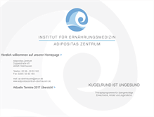Tablet Screenshot of adipositaszentrum-oberhausen.de